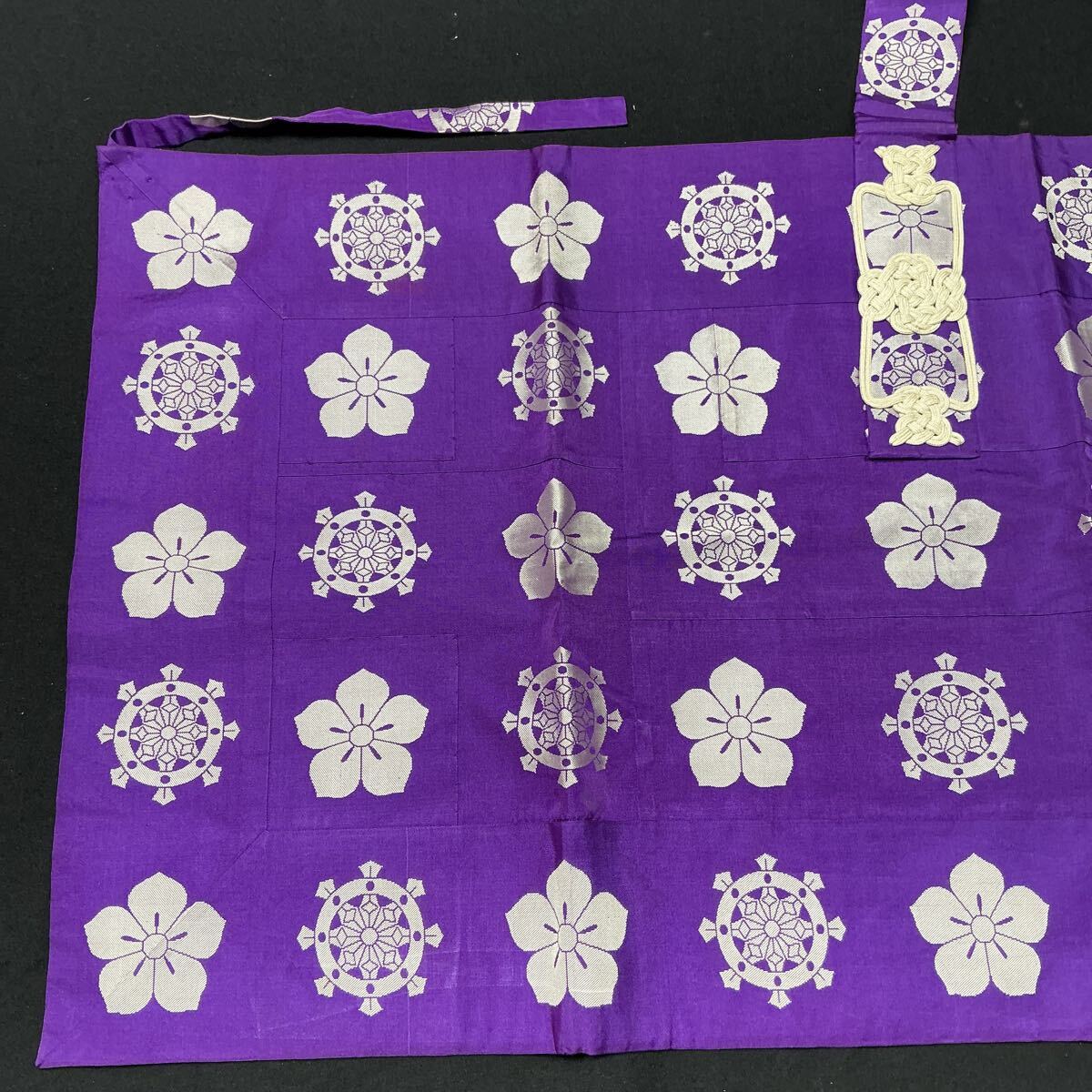 [L6B846].... натуральный шелк ... колесо .. белый × фиолетовый зимний закон необходимо похороны предметы для домашнего буддийского алтаря .. похороны оборудование пачка закон . оберточная бумага под кимоно 