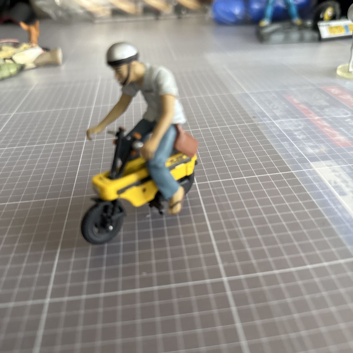 ホンダ　モトコンポ バイク ヴィンテージ モトコンポ イエロー ミニチュア　モペットコレクション_画像7
