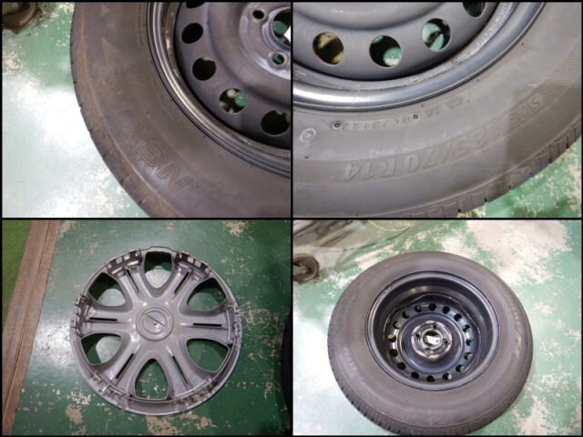 ノート DBA-E12 スチールホイール　14インチ　日産　1本　369845_画像4
