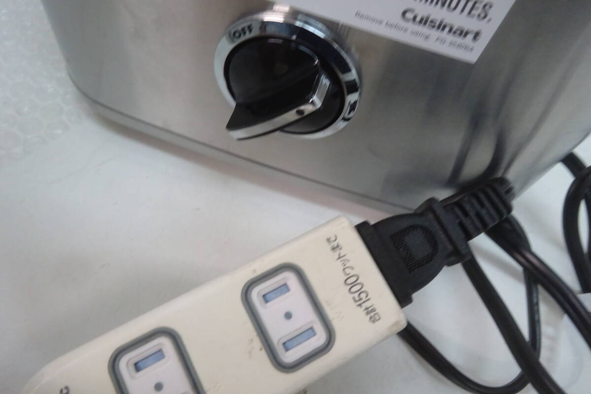 *593) Frozen йогурт & шербет & изготовитель мороженого *Cuisinart (ki Sinar to) 1.9* б/у товар / работа OK/ ощущение б/у текущее состояние товар #100