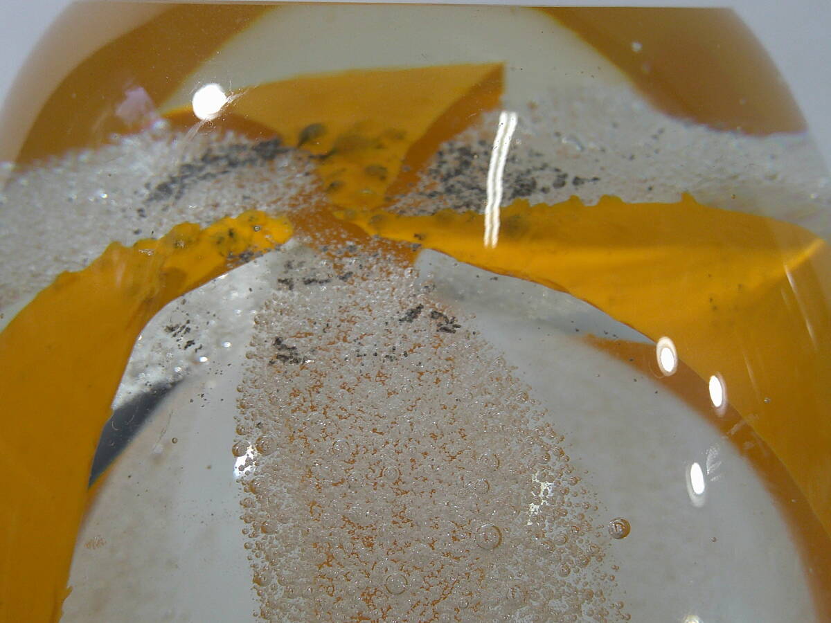 ◆②ガラス花瓶　直径約13ｃｍ×23ｃｍ※現状品■６０_画像8