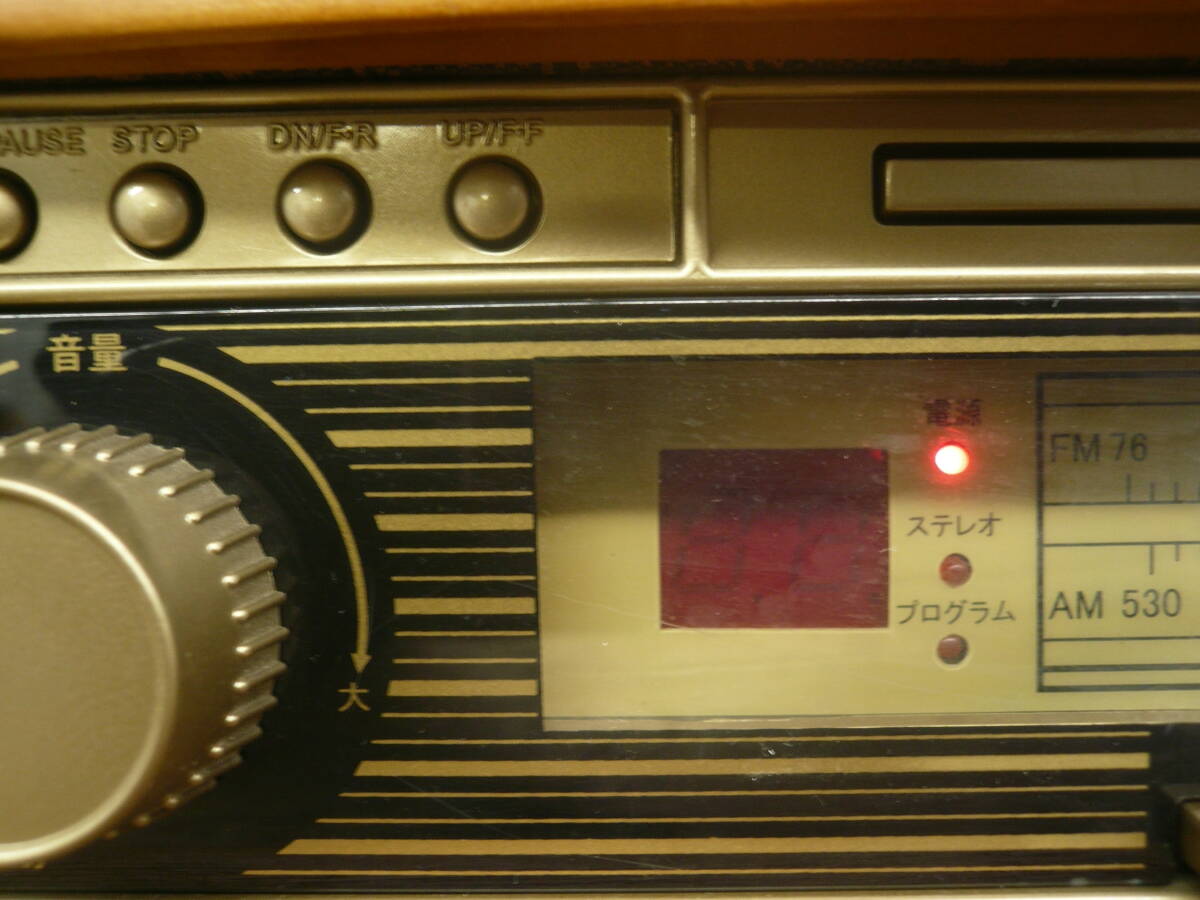 ♪創和 SOWA 卓上型 レコードプレーヤー AM/FMラジオ LT-10 スピーカー内蔵 送料は説明欄※ジャンク品扱い ■120_画像10