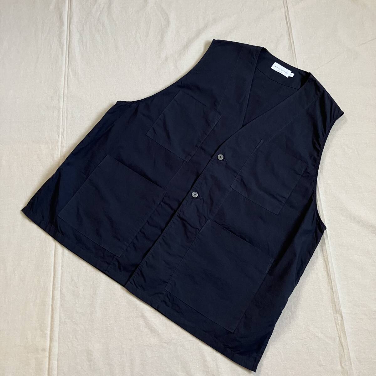 【MANUAL ALPHABET マニュアルアルファベット Overdyed Typewriter Fatigue Vest ファティーグベスト size 2】_画像2