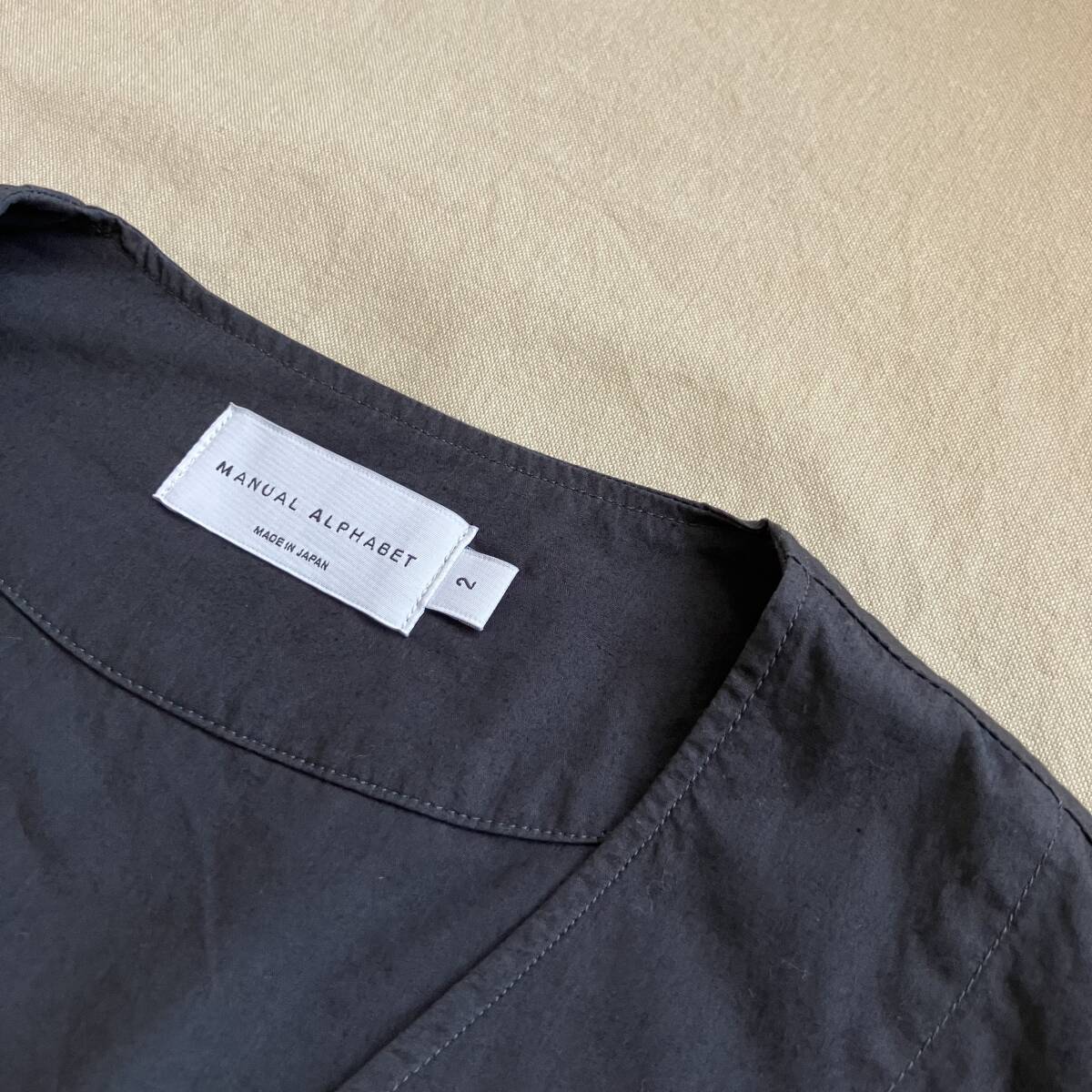 【MANUAL ALPHABET マニュアルアルファベット Overdyed Typewriter Fatigue Vest ファティーグベスト size 2】_画像9