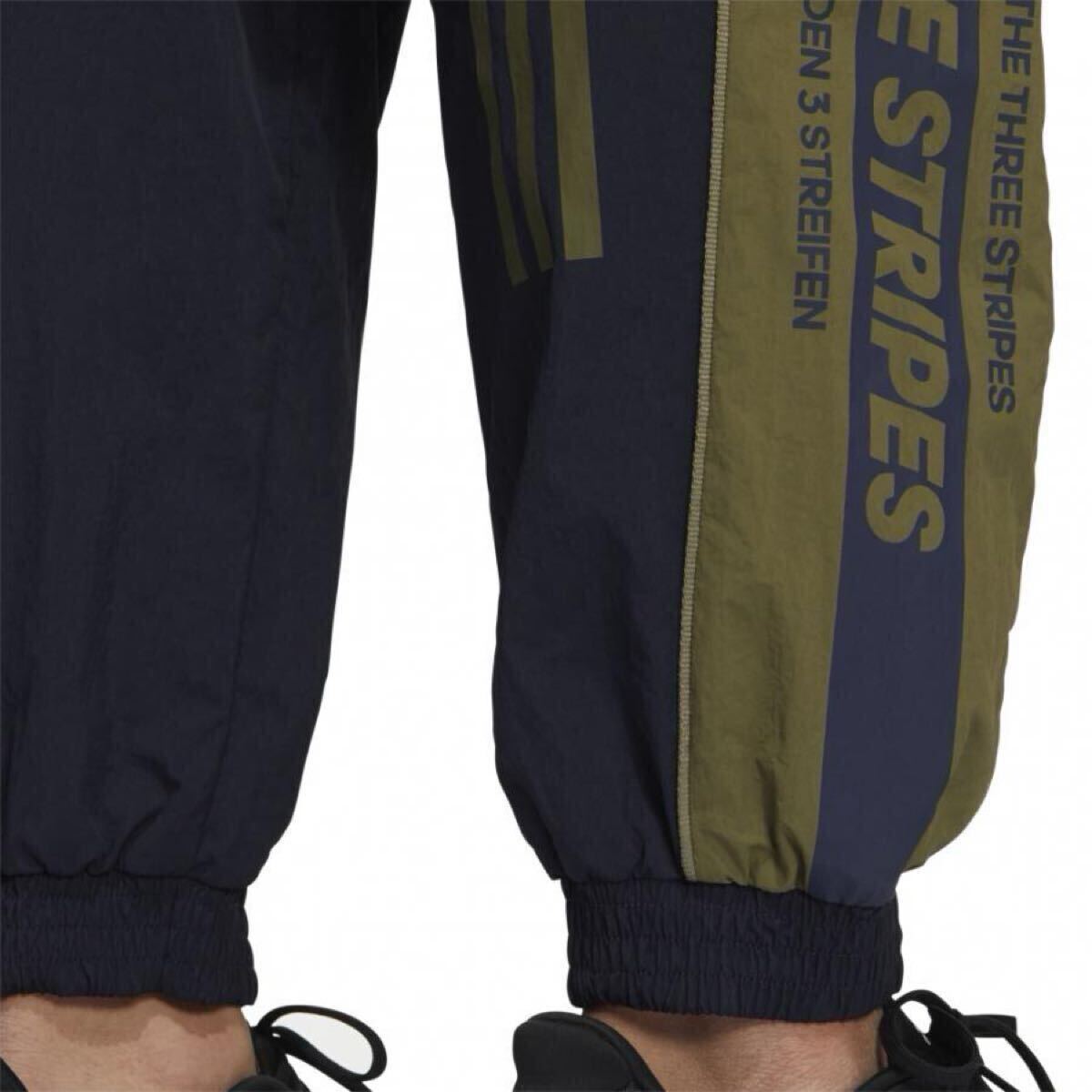 新品未使用 adidas【M】ナイロン パンツ ジャージ 定価6990円 アディダス スポーツ ロング 長ズボン 運動 トラックパンツ 0072_画像7