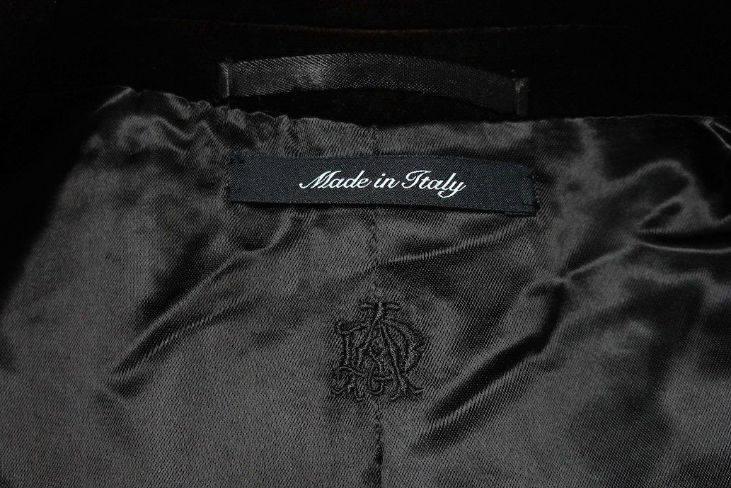 定価70万 極美品 dunhill ダンヒル ウールカシミヤフランネル ヘリンボーン ダブルブレスト チェスターコート メンズ 50 ジャケット_画像7