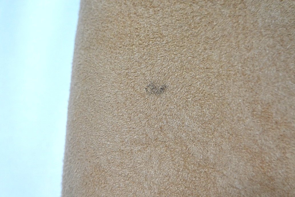 定価29.7万 良品 MACKINTOSH マッキントッシュ ダブルブレスト シアリング ムートン コート キャメル ラムレザー 羊革 レディース 8 ロング_画像7