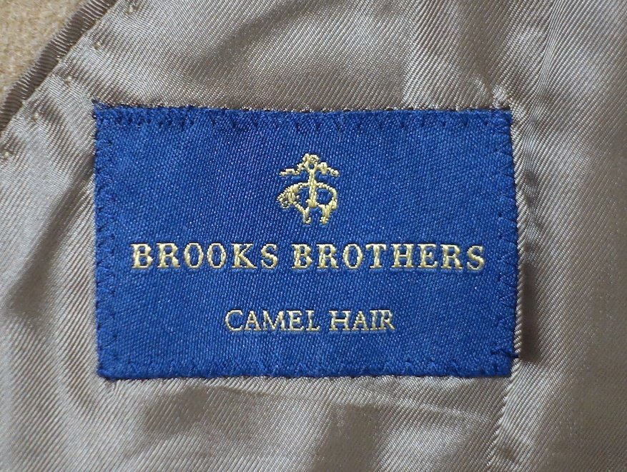  обычная цена 25 десять тысяч прекрасный товар BROOKS BROTHERS Brooks Brothers CAMEL HAIR Camel волосы Пальто Честерфилд REGENT FIT Camel мужской 38