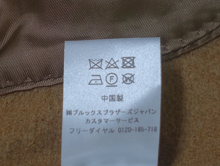  обычная цена 25 десять тысяч прекрасный товар BROOKS BROTHERS Brooks Brothers CAMEL HAIR Camel волосы Пальто Честерфилд REGENT FIT Camel мужской 38