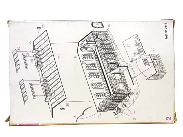 k0816　FALLER ファーラー 2116 ストラクチャー 機関庫 鉄道模型 Nゲージ 現状品_画像6