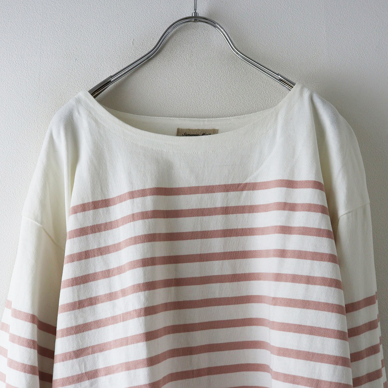 sa man sa Moss Moss Samansa Mos2 SM2 panel окантовка автобус k футболка FI "теплый" белый × розовый tops cut and sewn [2400014672220]