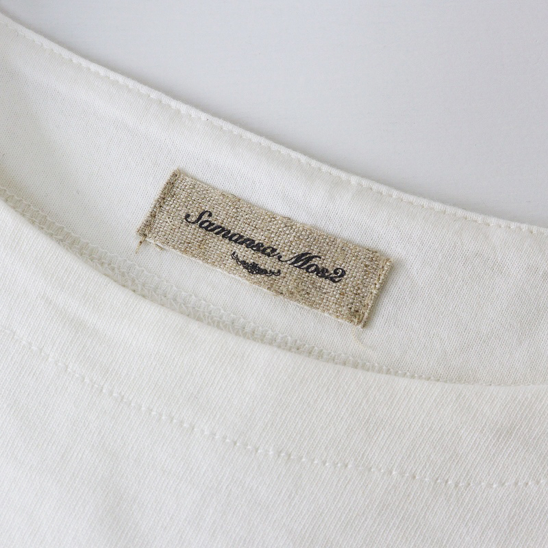 sa man sa Moss Moss Samansa Mos2 SM2 panel окантовка автобус k футболка FI "теплый" белый × розовый tops cut and sewn [2400014672220]