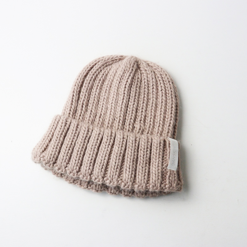  Dance gold DANSKIN LOWGAUGE BEANIE low gauge Beanie 56~58cml розовый бежевый вязаная шапка [2400014664713]