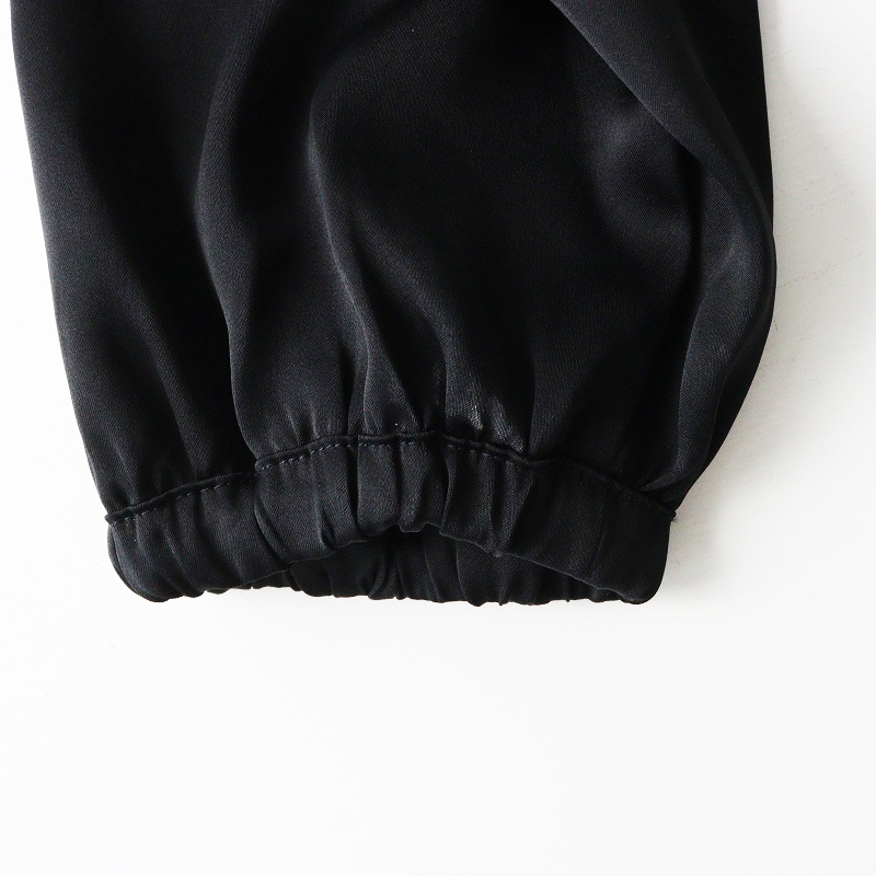 ハグオーワー クロスアンドクロス HUG O WaR Cloth&Cross ギャザープルオーバーブラウス F＼ブラック シャツ【2400014690514】_画像5