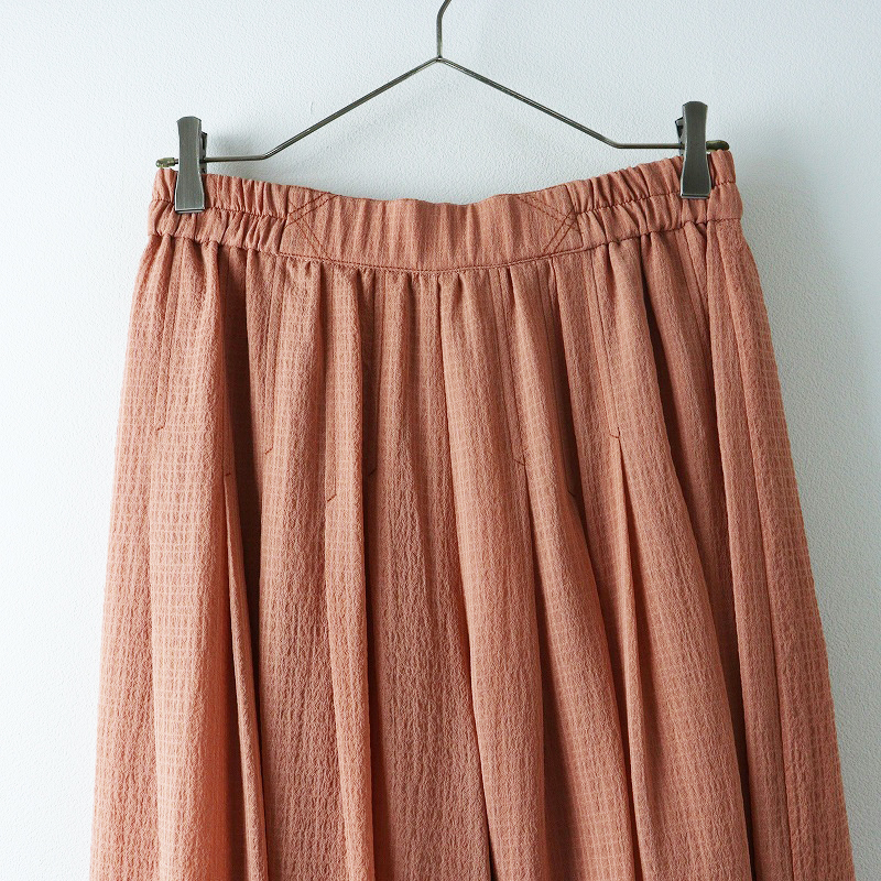 未使用 定価17300円 ホコモモラ Jocomomola Tierno ランダムプリーツパンツ 40 ピンク┃ボトムス ロング丈【2400014689648】_画像3