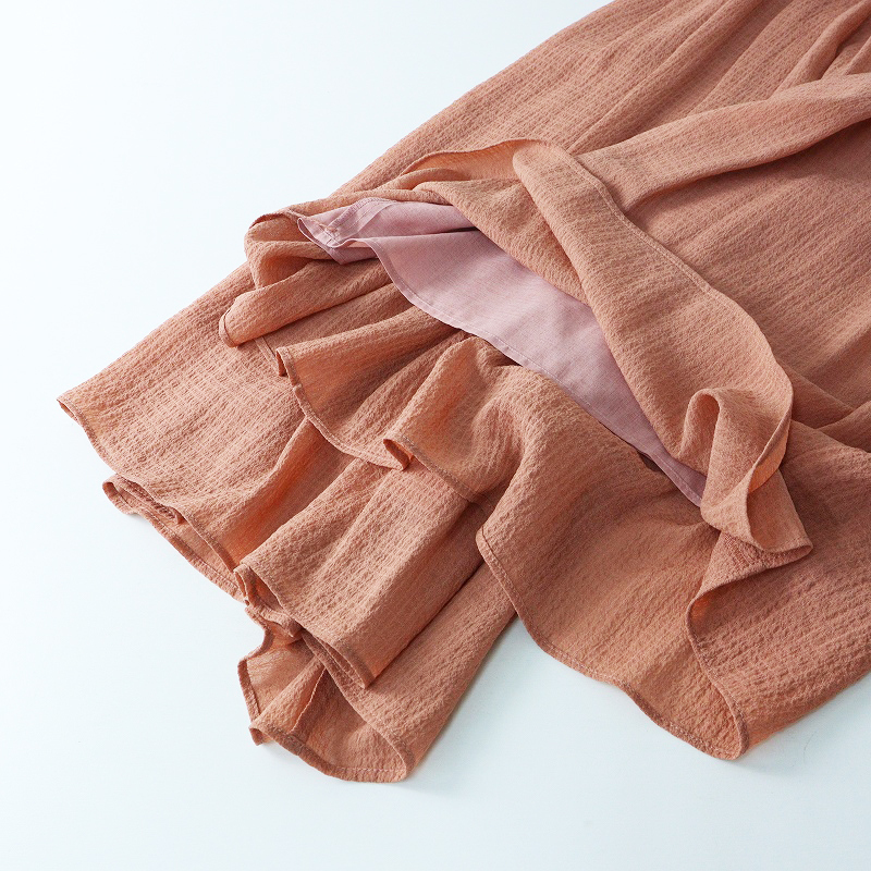 未使用 定価17300円 ホコモモラ Jocomomola Tierno ランダムプリーツパンツ 40 ピンク┃ボトムス ロング丈【2400014689648】_画像6