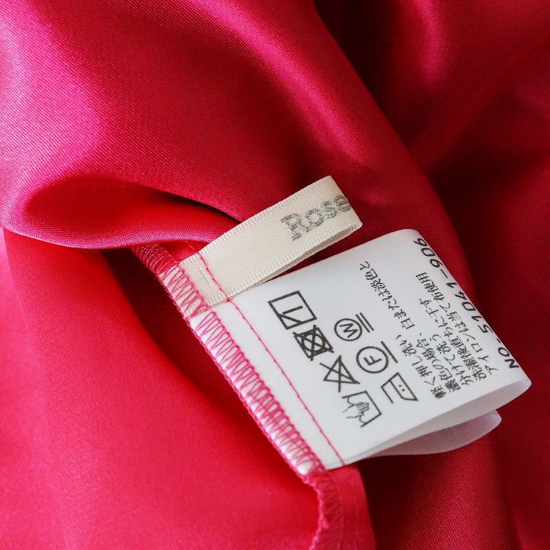 未使用 大きいサイズ ローズティアラ Rose Tiara リーフケミカルレーススカート 46＼レッド フラワー タイト 花柄【2400014679465】_画像8