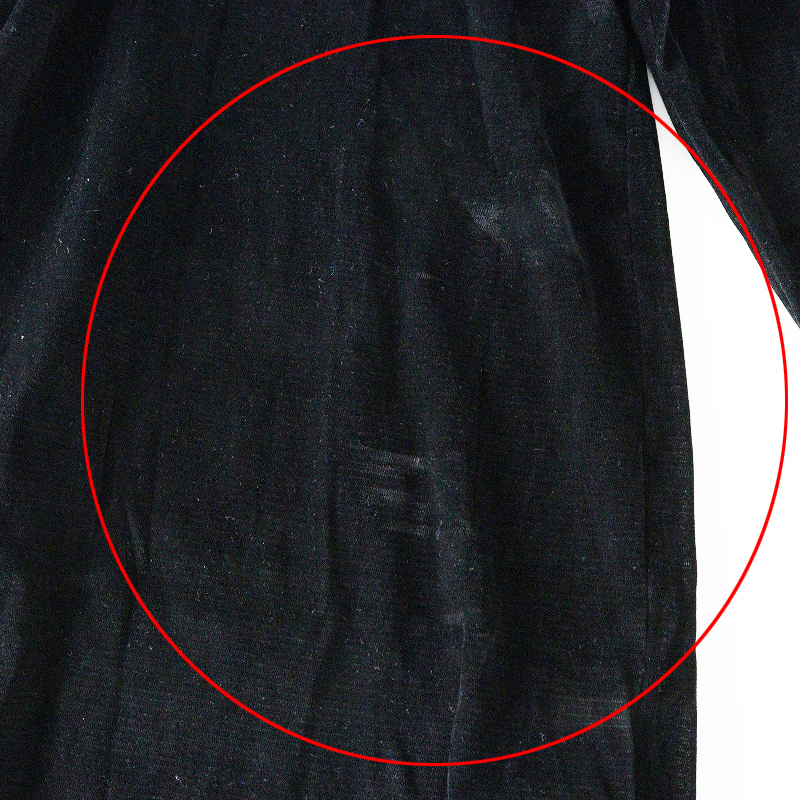 2024AW プラージュ Plage Flocky Mesh ロンT フロッキーメッシュロンT ｜ブラック トップス プルオーバー【2400014699487】_画像6