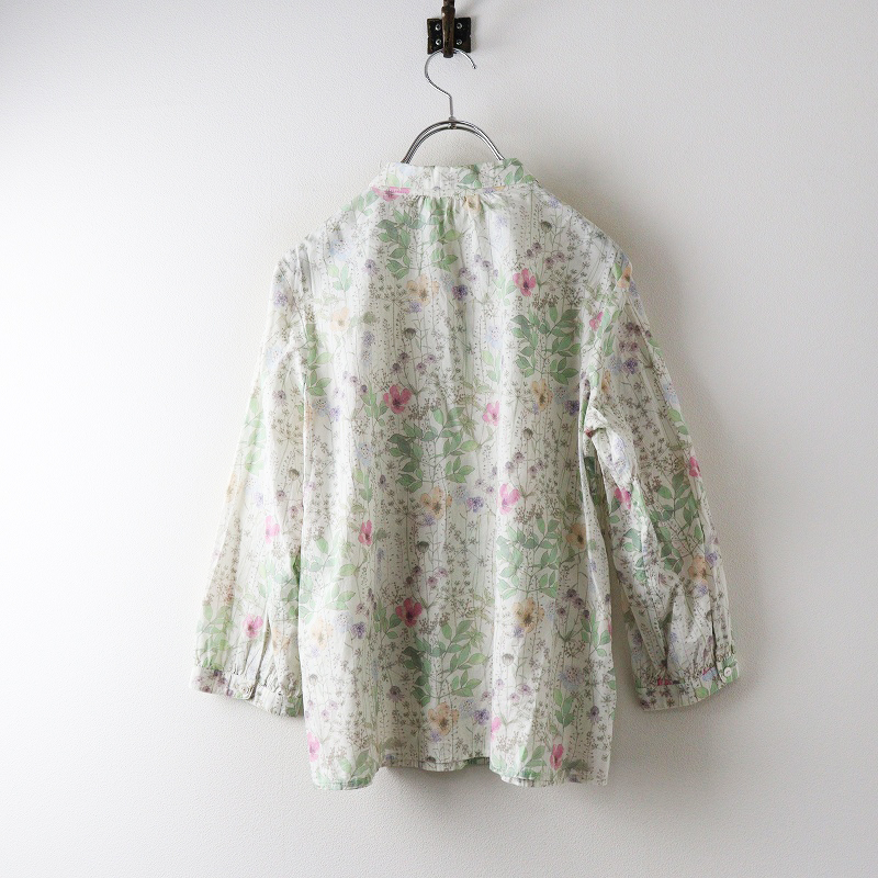 アフタヌーンティーワードローブ Afternoon Tea WARDROBE リバティ Irma イルマ 丸襟 シャツ MR オフ┃ブラウス 花柄【2400014699852】_画像2