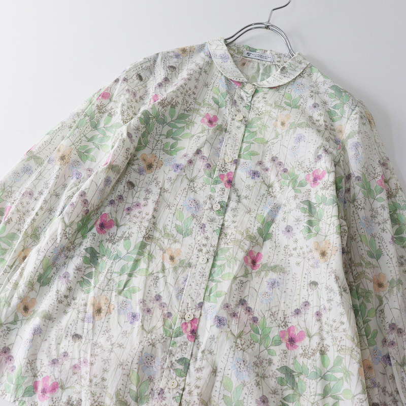 アフタヌーンティーワードローブ Afternoon Tea WARDROBE リバティ Irma イルマ 丸襟 シャツ MR オフ┃ブラウス 花柄【2400014699852】_画像5