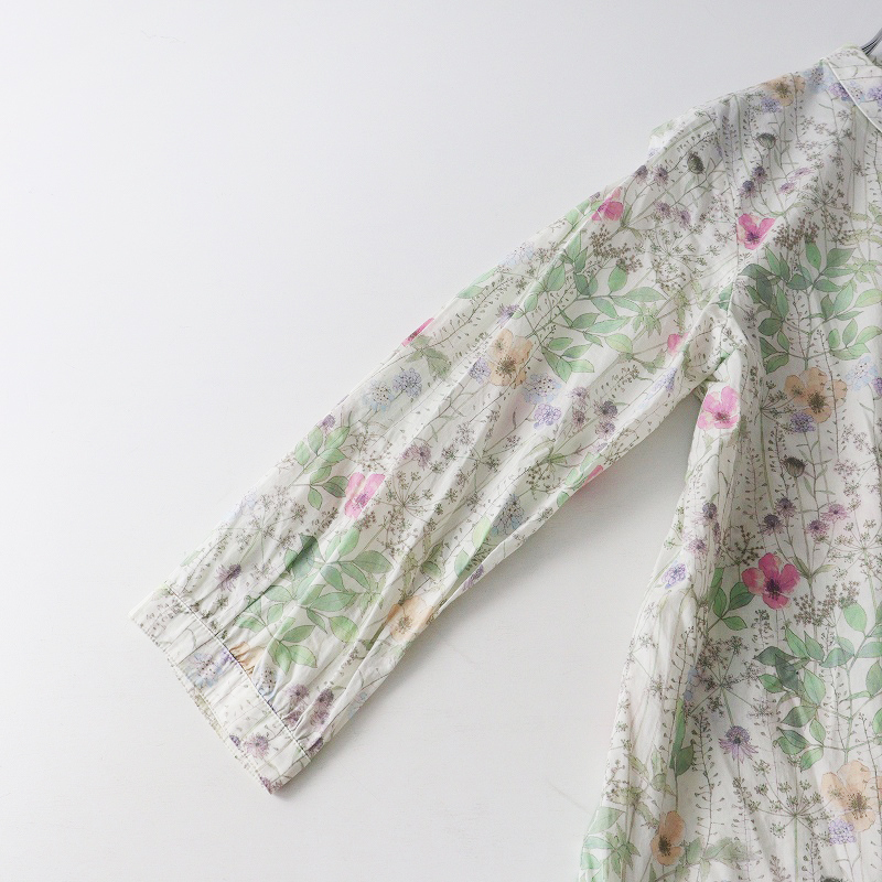 アフタヌーンティーワードローブ Afternoon Tea WARDROBE リバティ Irma イルマ 丸襟 シャツ MR オフ┃ブラウス 花柄【2400014699852】_画像6