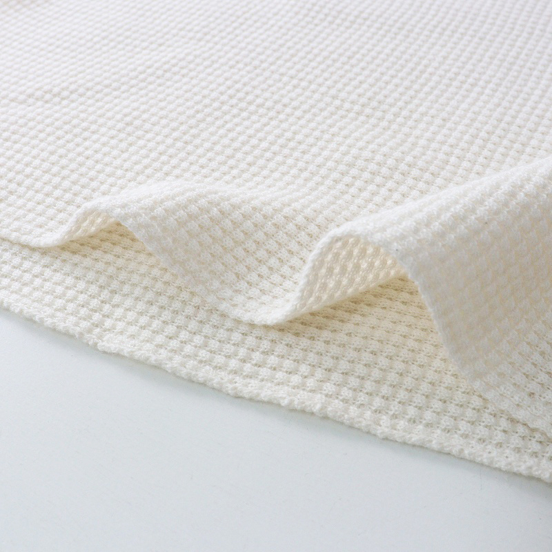 美品 ブルーバードブルバード BLUEBIRD BOULEVARD ワッフルストール＼オフホワイト 大判 ショール【2400014697735】_画像4