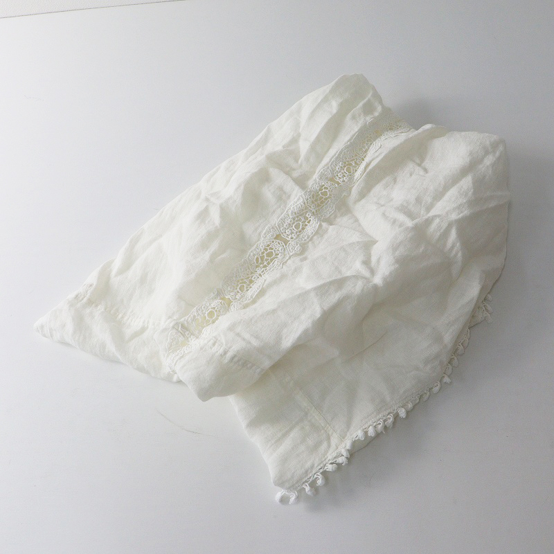 キャピタル KAPITAL レース フリンジ スヌード ｜オフホワイト ショール マフラー ストール アクセサリー【2400014702088】_画像1