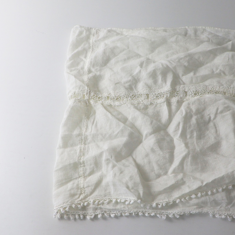 キャピタル KAPITAL レース フリンジ スヌード ｜オフホワイト ショール マフラー ストール アクセサリー【2400014702088】_画像2