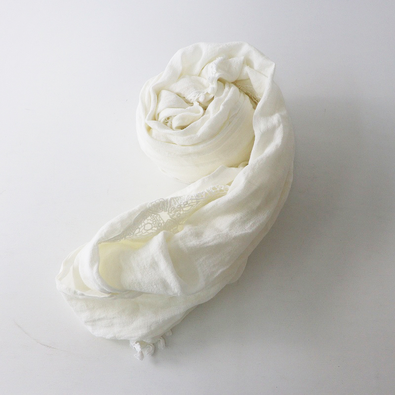 キャピタル KAPITAL レース フリンジ スヌード ｜オフホワイト ショール マフラー ストール アクセサリー【2400014702088】_画像7