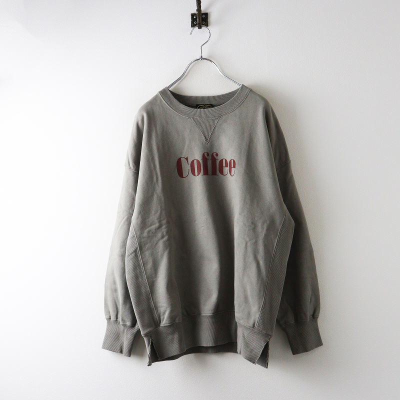 ハグオーワー クロスアンドクロス HUG O WaR Cloth&Cross 妄想カフェ トレーナー F\グレー COFFEE スウェット【2400014700930】_画像1
