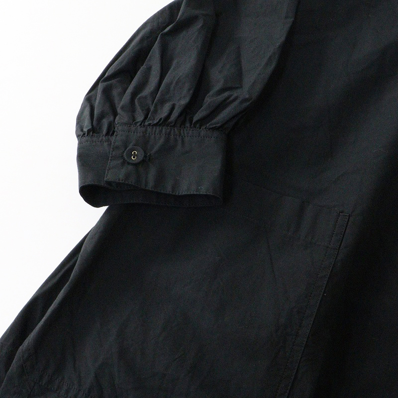 ポルテデブトン Porter des boutons コットン コートワンピース |ブラック 羽織り ライト【2400014694567】_画像7