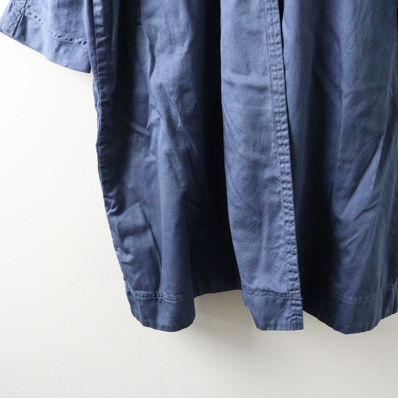 未使用 ヴェリテクール Veritecoeur CT-001 シャツワンピース 2｜ブルー トップス noukoniro 濃紺色 スタンドカラー【2400014694482】_画像5