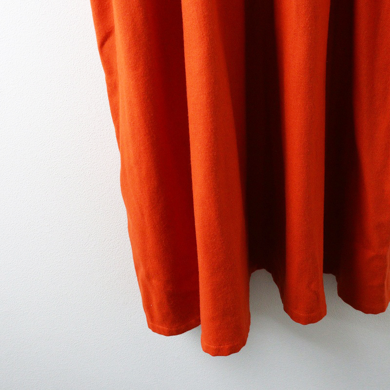 キャトルセゾン quatre saisons ウール ウエストマーク ワンピース ｜オレンジ トップス プルオーバー【2400014694451】_画像4