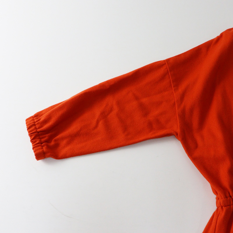 キャトルセゾン quatre saisons ウール ウエストマーク ワンピース ｜オレンジ トップス プルオーバー【2400014694451】_画像6