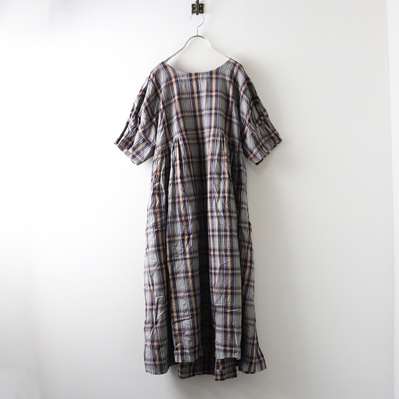 未使用 バスコ　BASCO ソラソラドレス F｜グレー ネイビー トップス ノーカラー ワンピース【2400014694741】_画像1