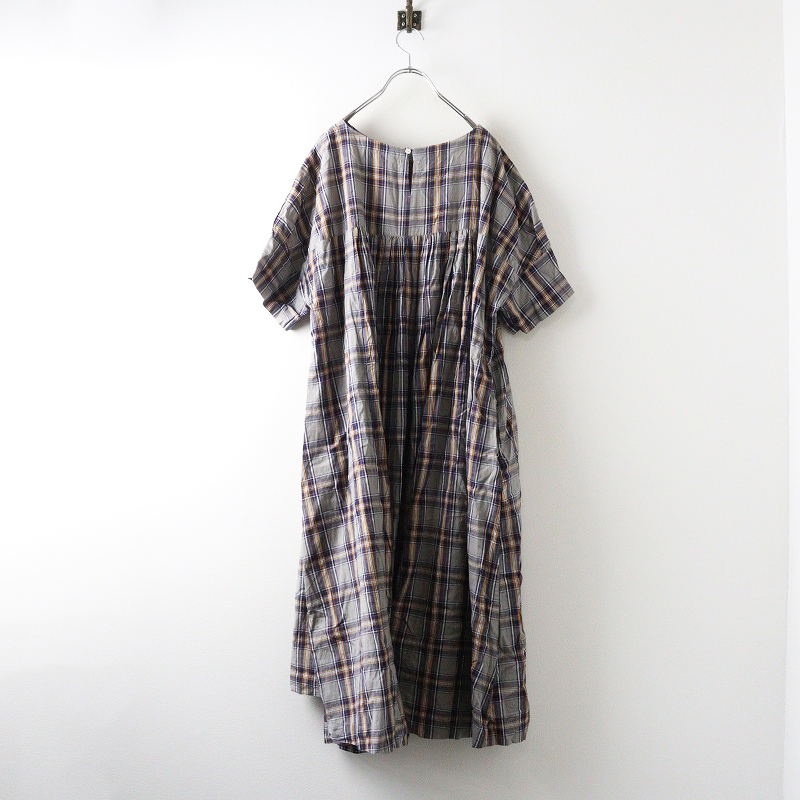 未使用 バスコ　BASCO ソラソラドレス F｜グレー ネイビー トップス ノーカラー ワンピース【2400014694741】_画像2