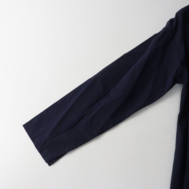 未使用 バスコ　BASCO フラン スカラップ レース ワンピース 2｜ネイビー トップス 前開き コットン【2400014694710】_画像7