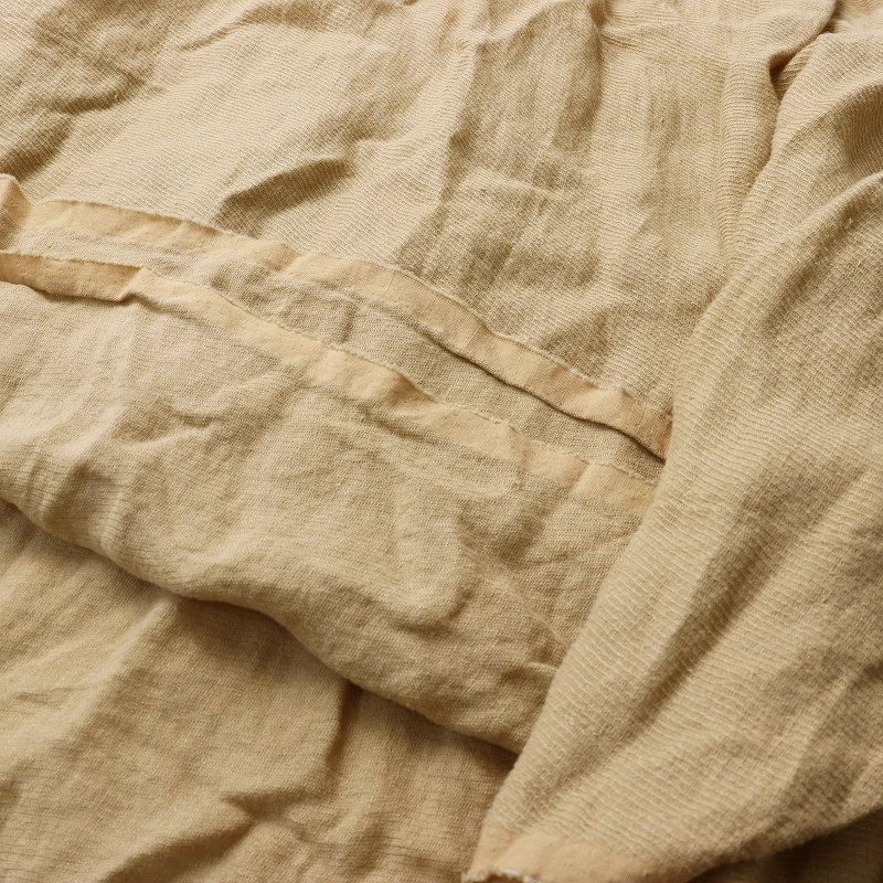 ツムグ tumugu 染色 リネンギャザーボリュームキャミワンピース F ベージュ┃麻素材 チュニック ワイド 幅広【2400014691627】_画像5
