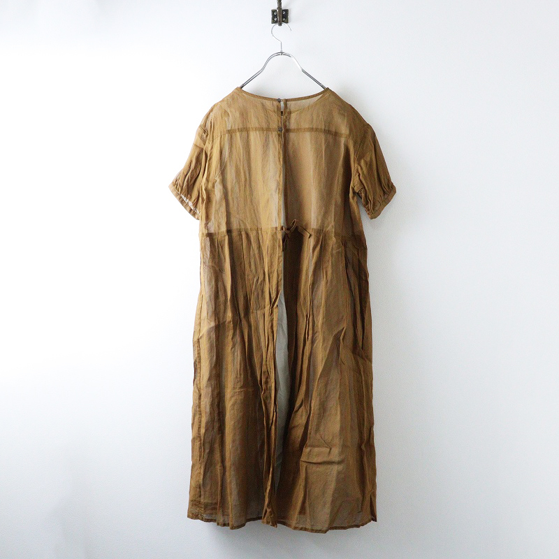 未使用 ローブデポー ROBE de PEAU オーガンジーワンピース F｜ベージュ系 トップス シアー【2400014694666】_画像2