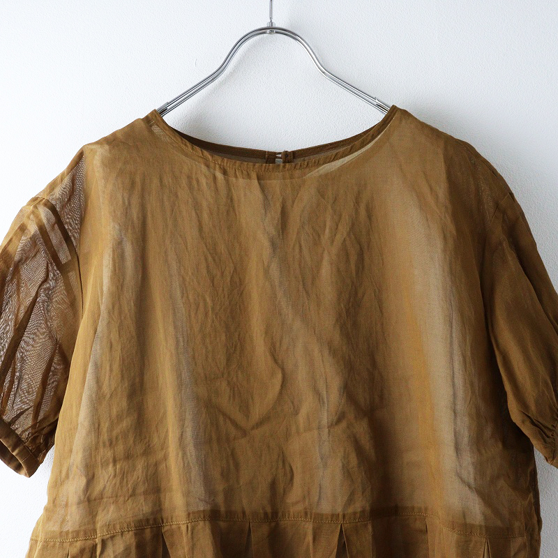 未使用 ローブデポー ROBE de PEAU オーガンジーワンピース F｜ベージュ系 トップス シアー【2400014694666】_画像3