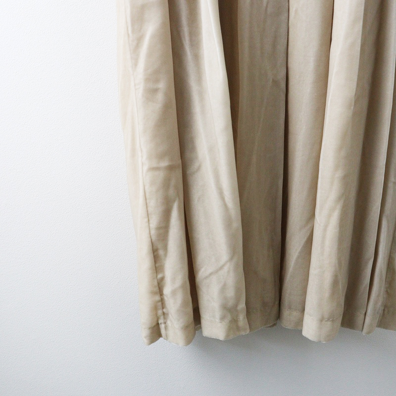 未使用 ハウピア haupia エディブルフラワーを閉じ込めてワンピース 38|ベージュ モチーフ レースつけ襟【2400014694659】_画像5