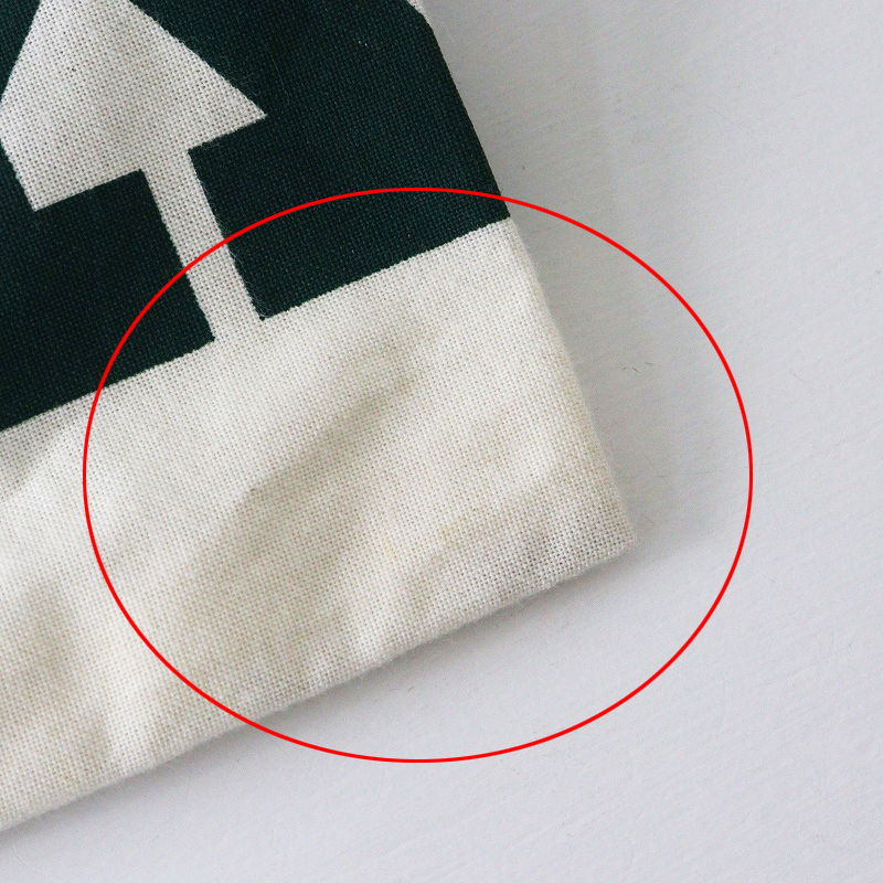 マリメッコ marimekko ロゴトートバッグ ｜オフホワイト×グリーン ハンドバッグ オーガニックコットン【2400014694499】_画像9