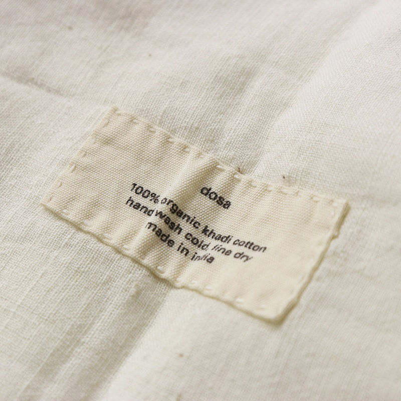 ドーサ dosa オーガニックカディコットン ボンボン付き ショール キナリ┃インド製 生成り ストール タッセル付き【2400014703757】_画像7