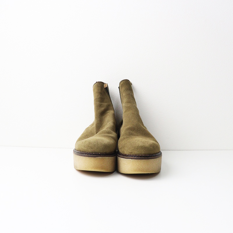 ドゥーズィエムクラス Deuxieme Classe FLAMINGOS フラミンゴ サイドゴアブーツ 37＼カーキ スエード レザー 23.5〜24cm 【2400014705317】_画像2