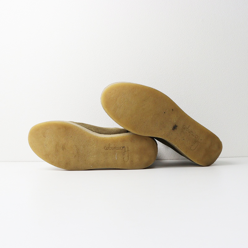 ドゥーズィエムクラス Deuxieme Classe FLAMINGOS フラミンゴ サイドゴアブーツ 37＼カーキ スエード レザー 23.5〜24cm 【2400014705317】_画像5