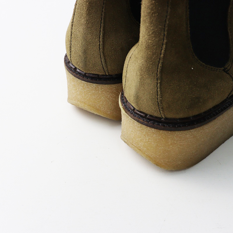 ドゥーズィエムクラス Deuxieme Classe FLAMINGOS フラミンゴ サイドゴアブーツ 37＼カーキ スエード レザー 23.5〜24cm 【2400014705317】_画像7