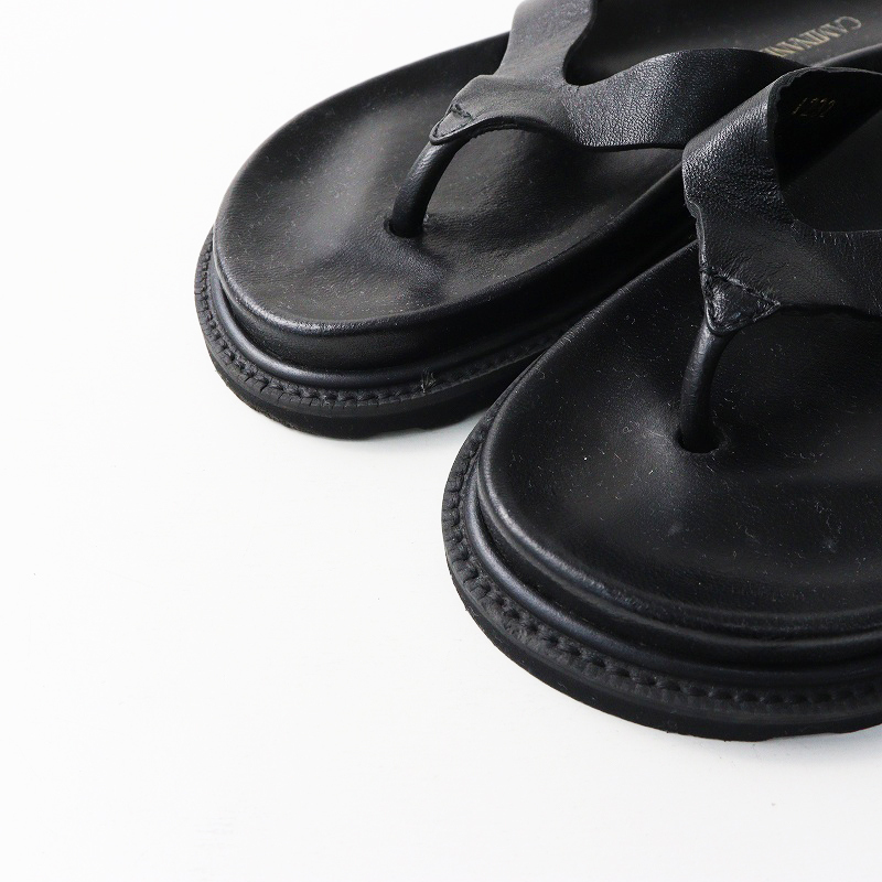 ドゥーズィエムクラス Deuxieme Classe CAMINANDO カミナンド レザートングサンダル 7＼ブラック 24-25cm シューズ【2400014705294】_画像5