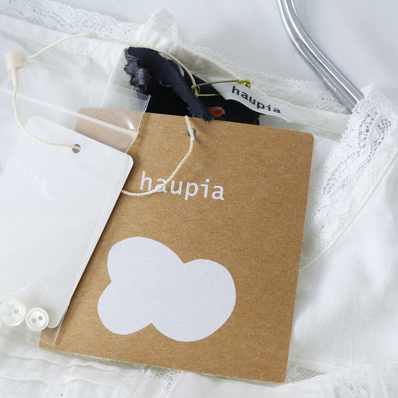 未使用 ハウピア haupia レース バックボタン ブラウス 38|オフホワイト トップス 長袖 シャツ【2400014694628】_画像9