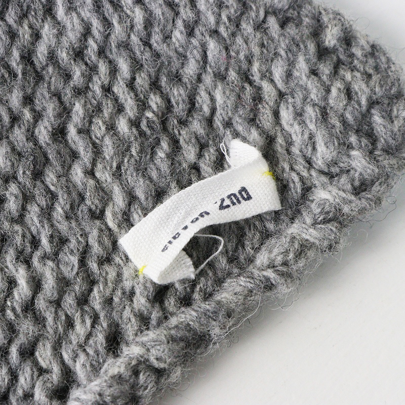 イレブンセカンド eleven 2nd Sankaku ストール |グレー ラムウール カシミヤ メリヤスニット n100 【2400014670882】_画像4