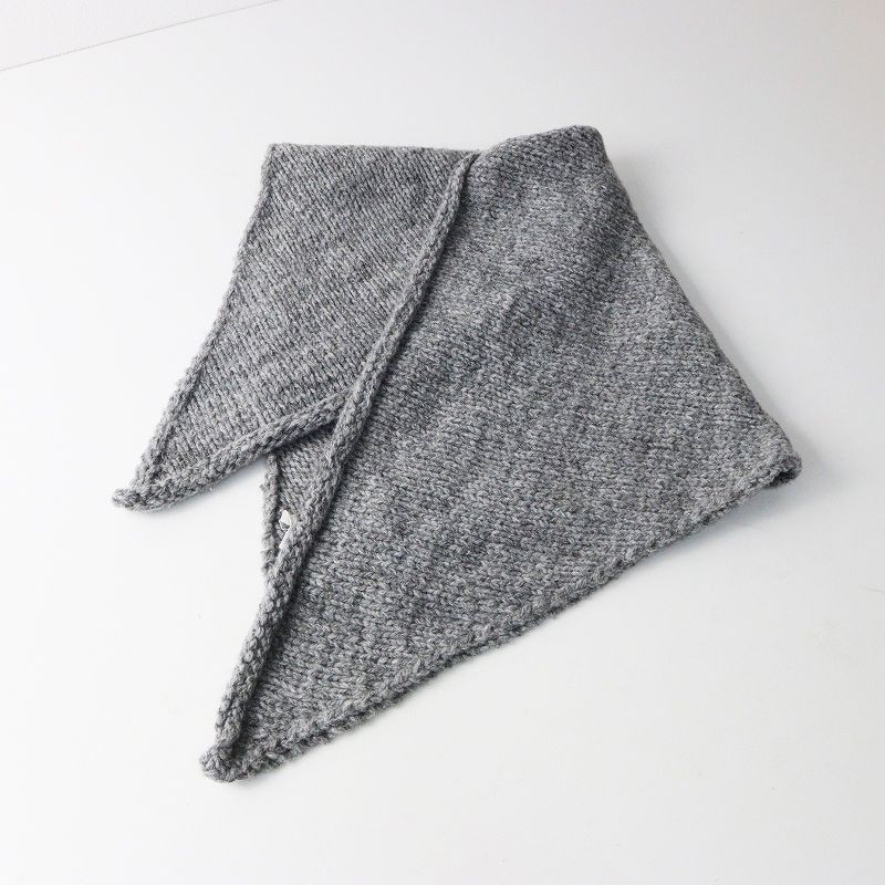 イレブンセカンド eleven 2nd Sankaku ストール |グレー ラムウール カシミヤ メリヤスニット n100 【2400014670882】_画像5